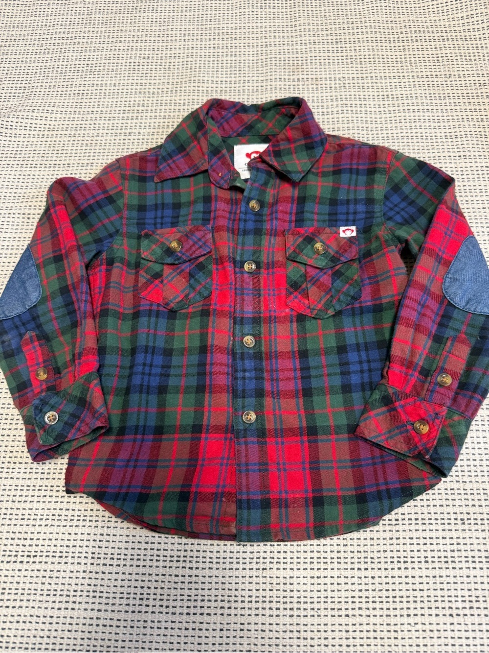 Appaman Red, Green & Blue Plaid Button-Down Shirt